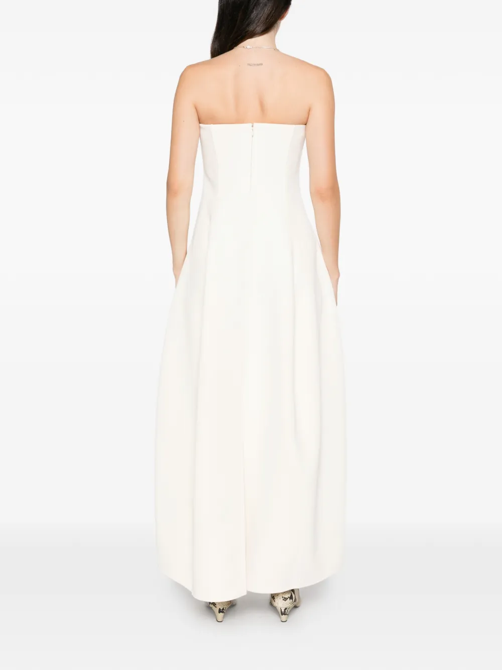 TOTEME Strapless ballon-maxi-jurk Beige