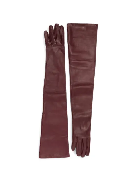 TOTEME extra-long leather gloves