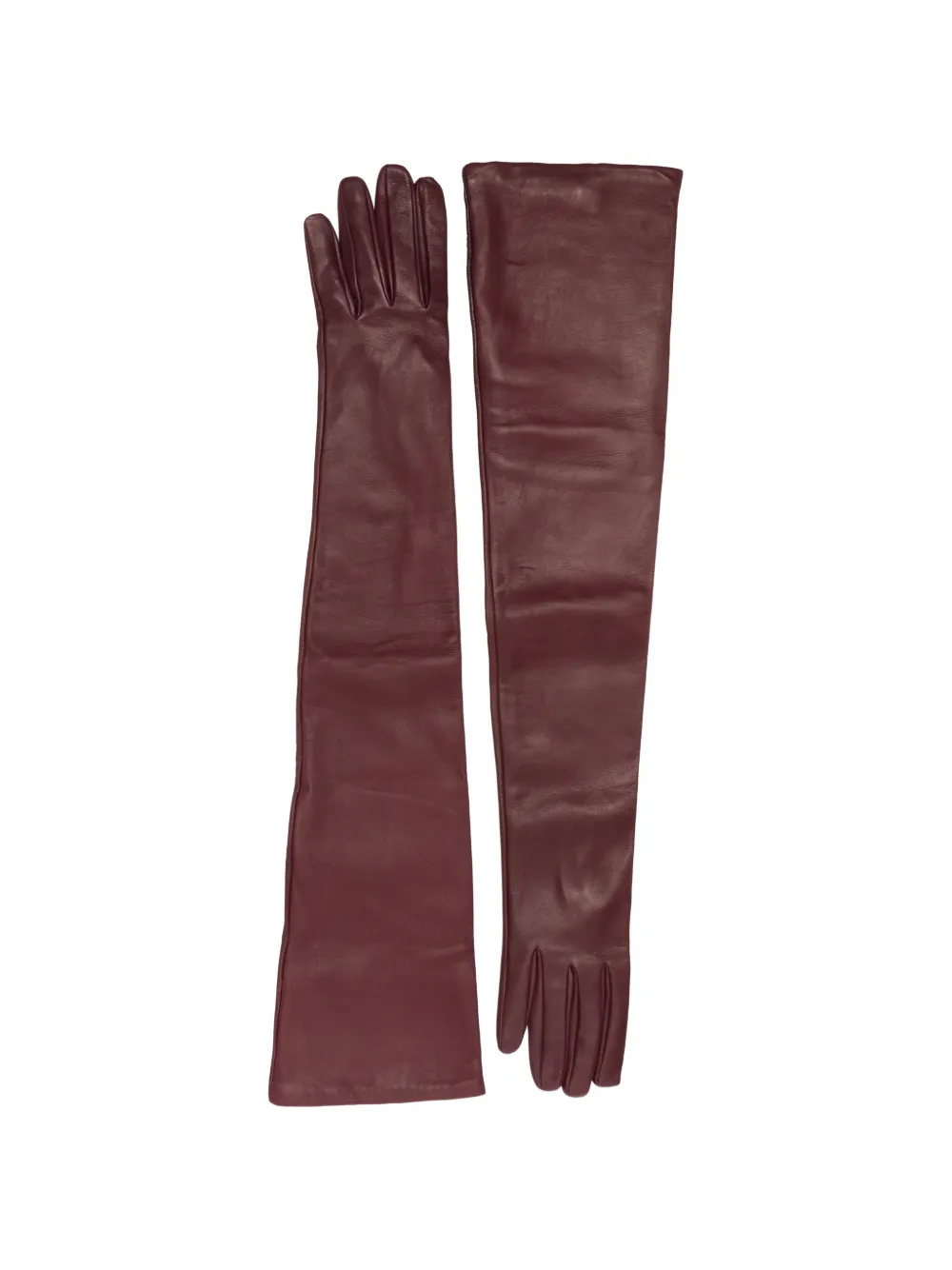 TOTEME extra-long leather gloves Rood