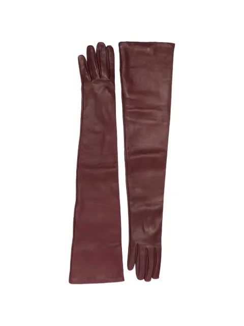 TOTEME extra-long leather gloves