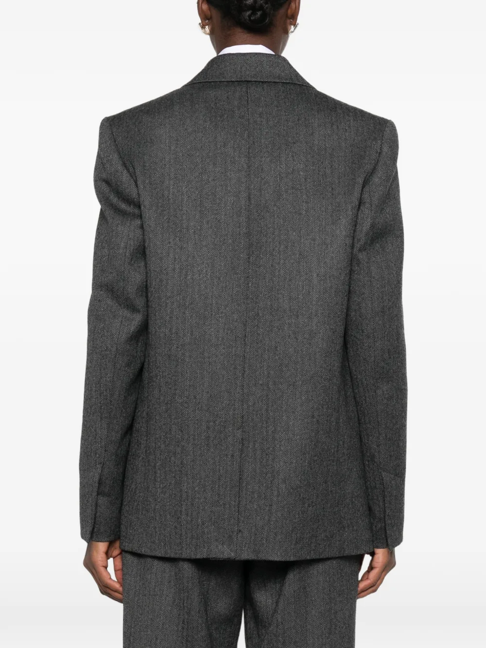 TOTEME herringbone-pattern blazer Grijs
