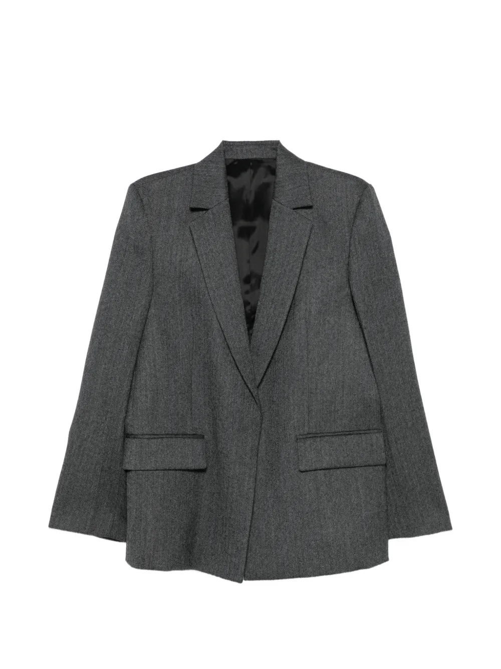 TOTEME herringbone-pattern blazer Grijs