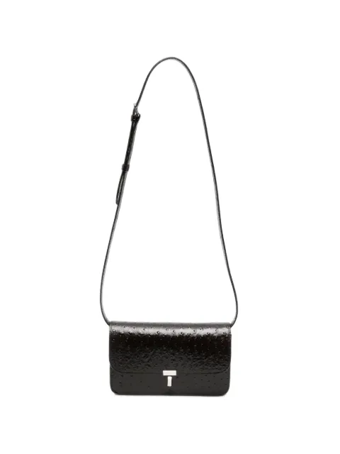 TOTEME bandolera T-Lock con efecto de piel de avestruz