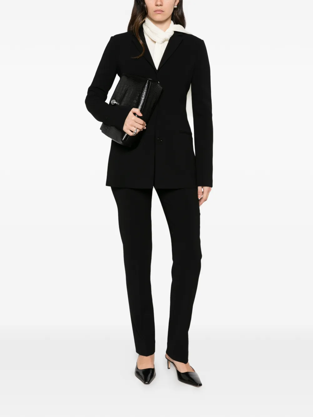 TOTEME Blazer met enkele rij knopen Zwart
