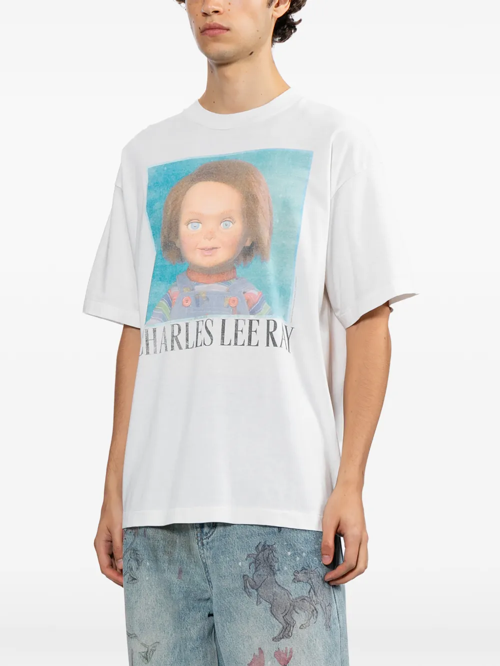 SAINT MXXXXXX T-shirt met grafische print Wit