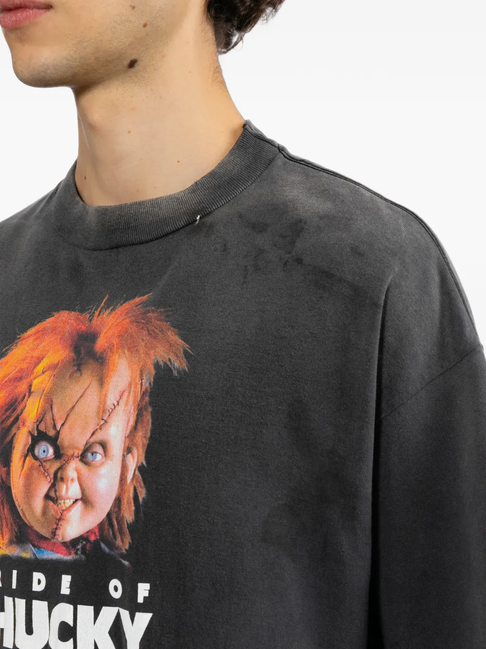 SAINT MXXXXXX T-shirt met print Grijs