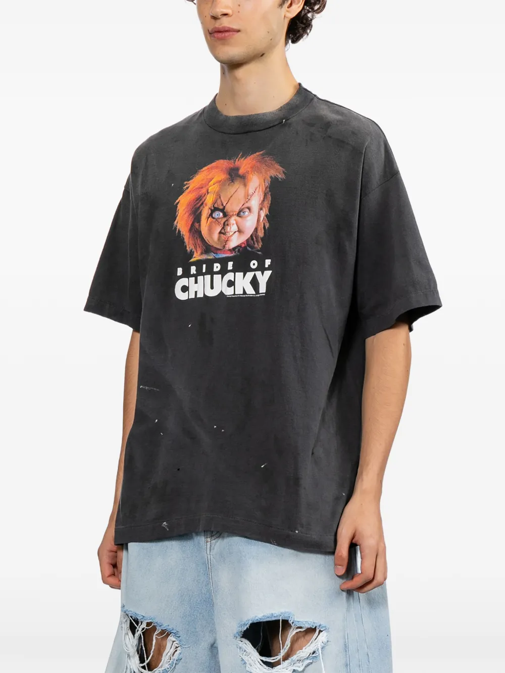 SAINT MXXXXXX T-shirt met print Grijs