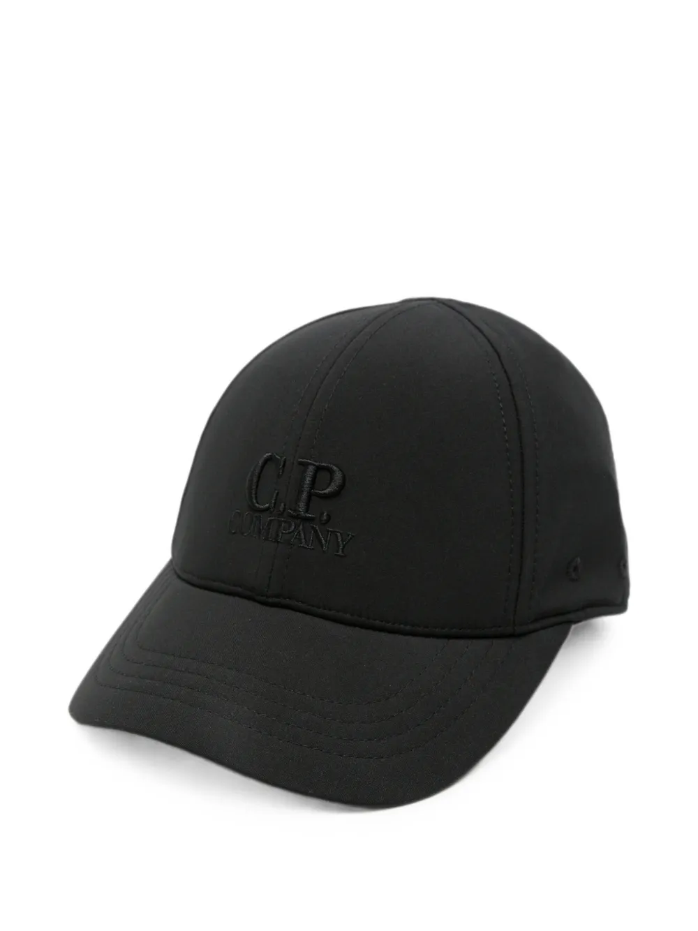 C.P. Company Kids logo-embroidered baseball cap - Nero