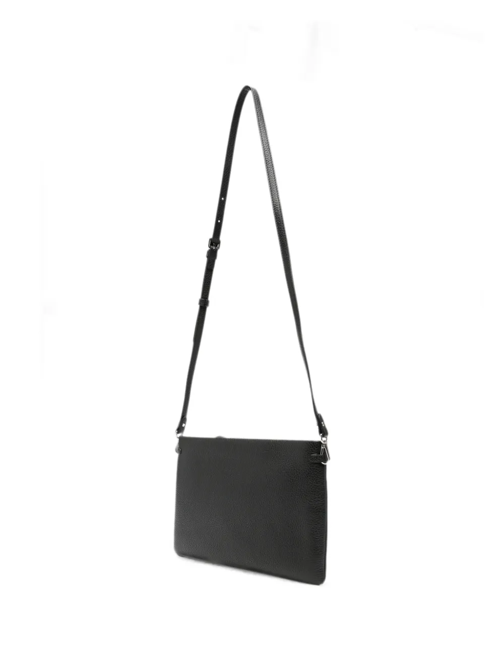 GIANNI CHIARINI Hermy leren clutch Zwart