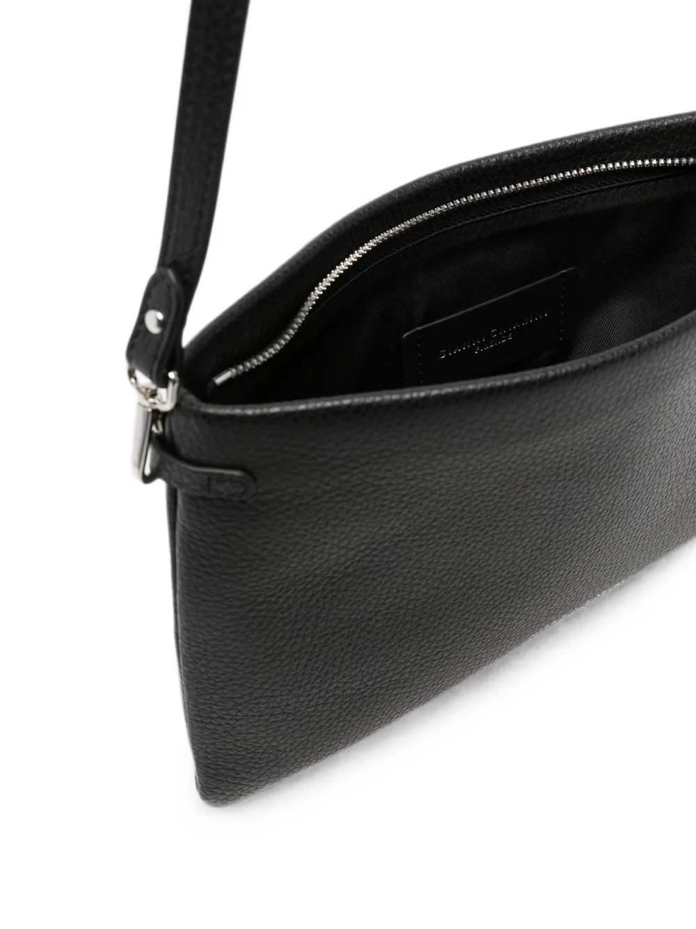 GIANNI CHIARINI Hermy leren clutch Zwart