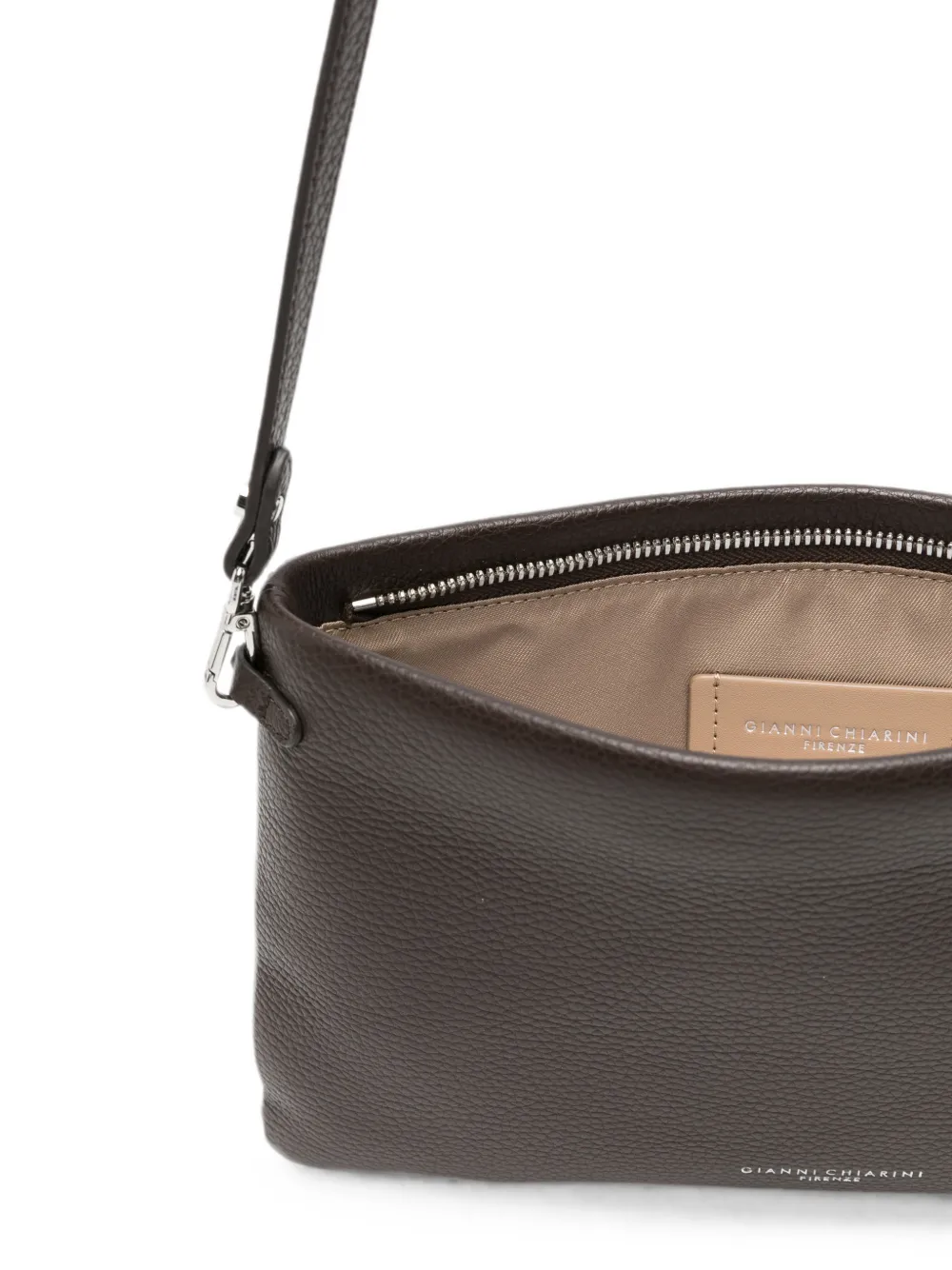 GIANNI CHIARINI Hermy leren schoudertas Bruin