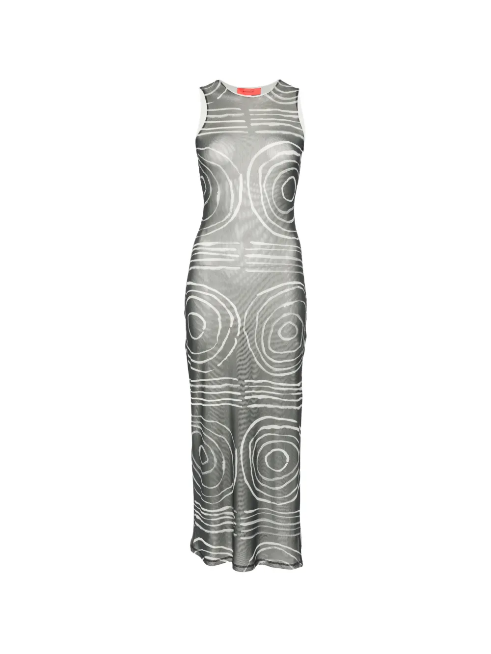 Eckhaus Latta Gesture graphic-print maxi dress