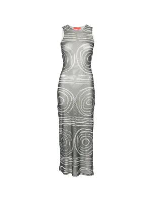 eckhaus latta knit dress graphic-print Knitted Midi | Green ID-15Off