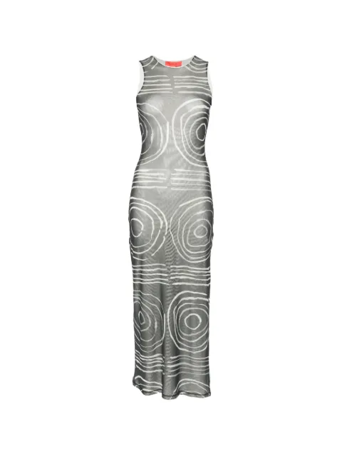 Eckhaus Latta Gesture graphic-print maxi dress