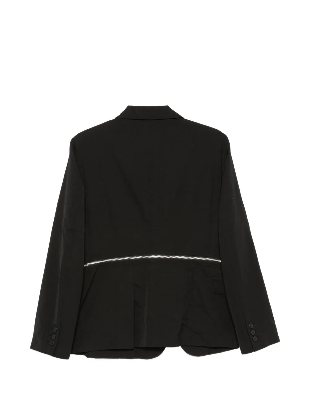 Black Comme Des Garçons Blazer met enkele rij knopen Zwart