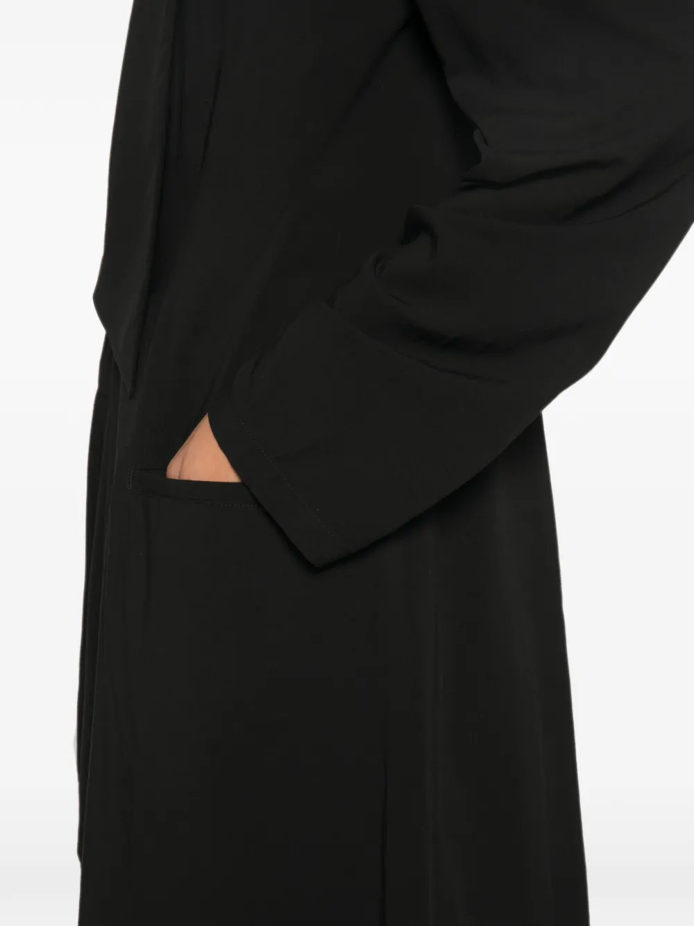 Yohji Yamamoto asymmetric-hem blazer Zwart