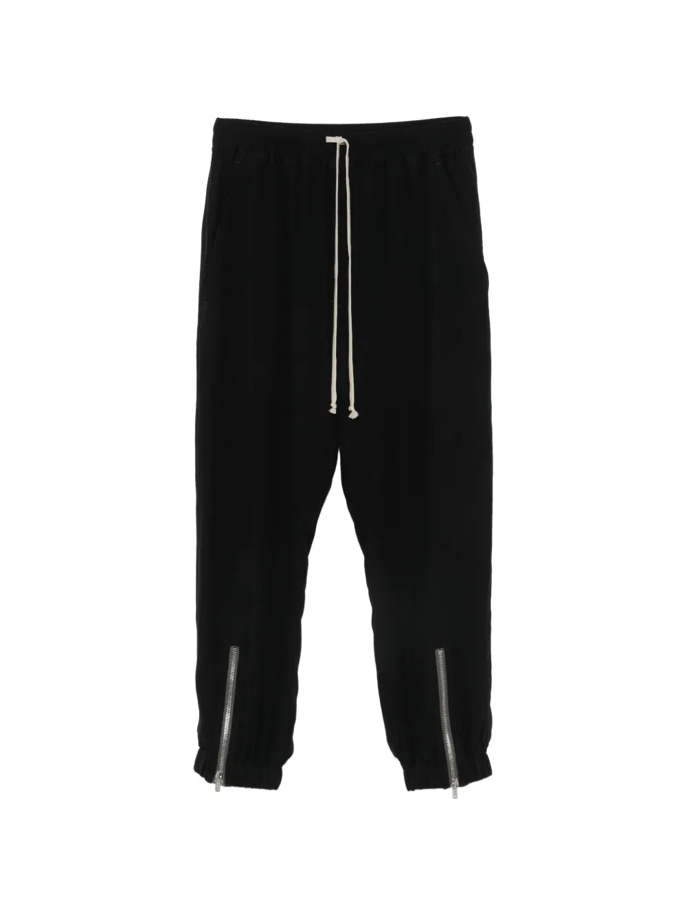 Rick Owens Pantaloni crop con coulisse - Nero