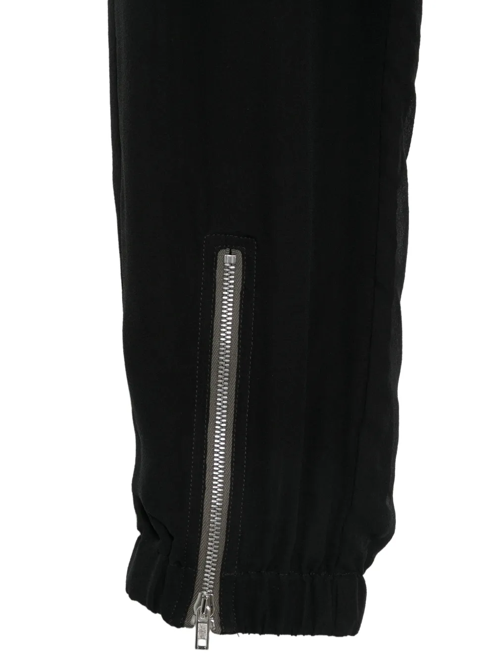 Rick Owens Cropped broek met trekkoord en rits Zwart