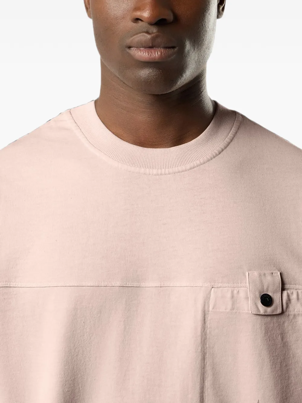 Stone Island 2100028 Organic Cotton Jersey T-shirt in Pink, view 3