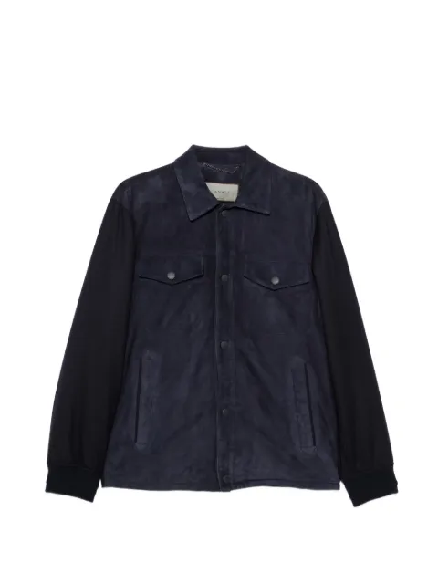 Canali suede panelled jacket