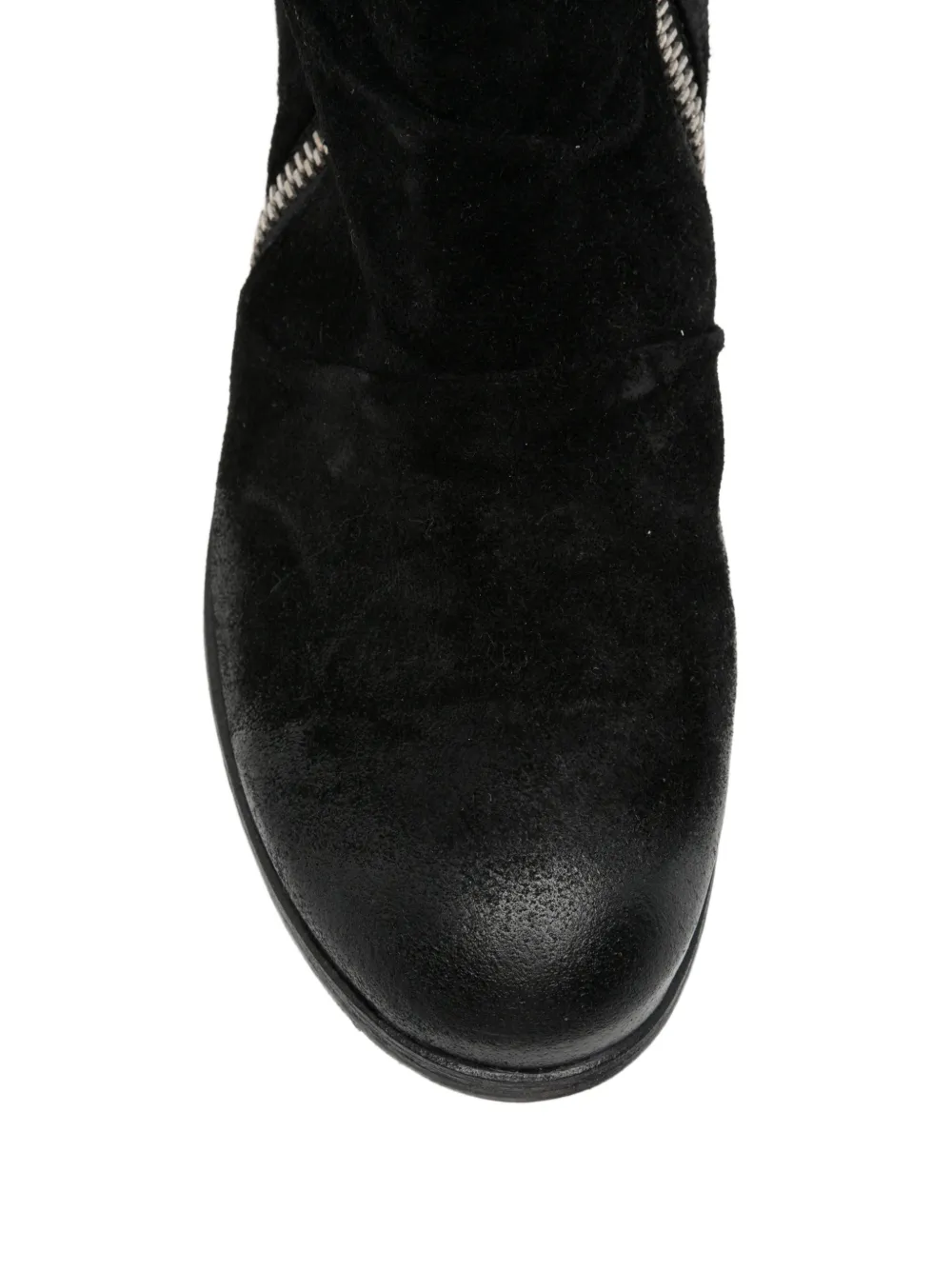 A.S.98 Clash zip-fastening leather ankle boots Zwart