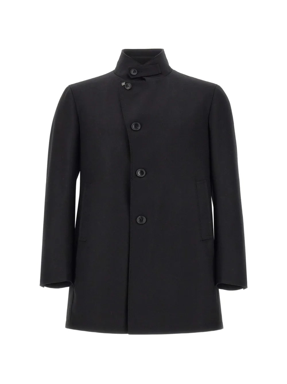 Tagliatore Gordon mandarin-collar coat - Nero