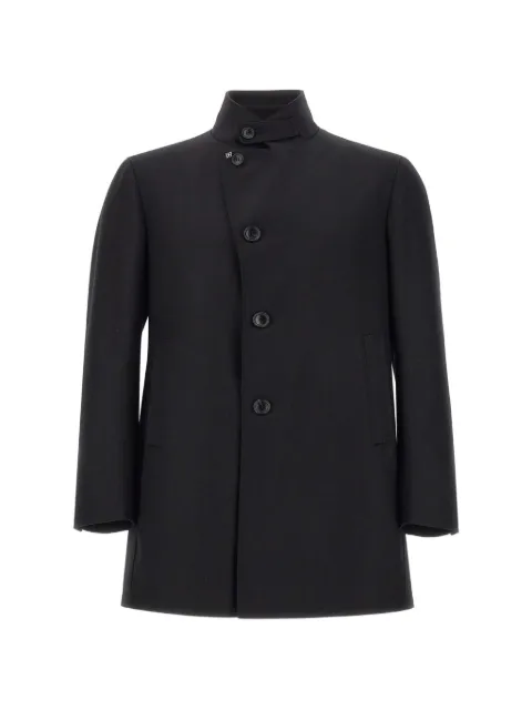 Tagliatore Gordon mandarin-collar coat