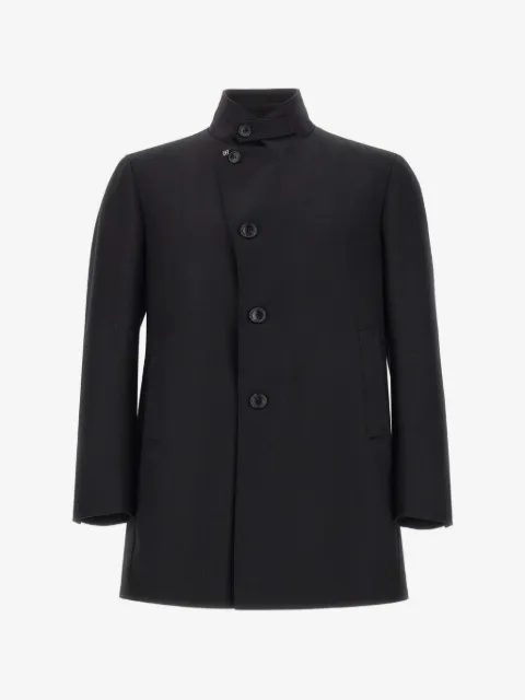 Tagliatore Gordon mandarin-collar coat