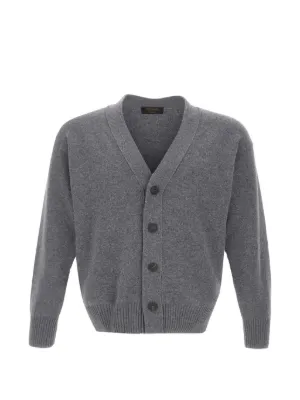Gran Sasso Vネック カーディガン | ブラウン | FARFETCH JP