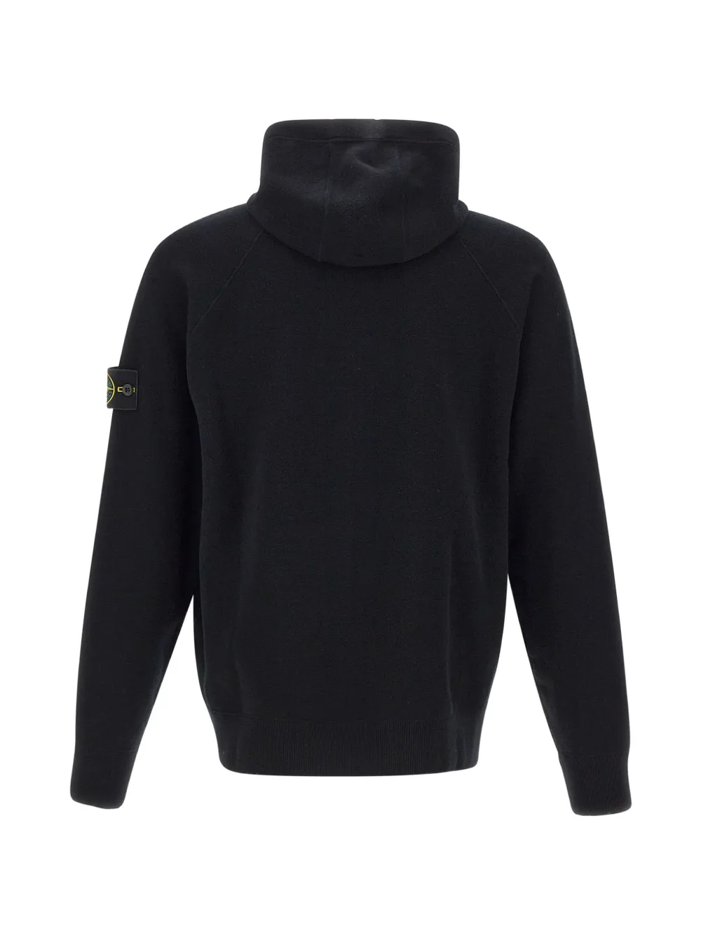 Stone Island Hoodie met rits Zwart