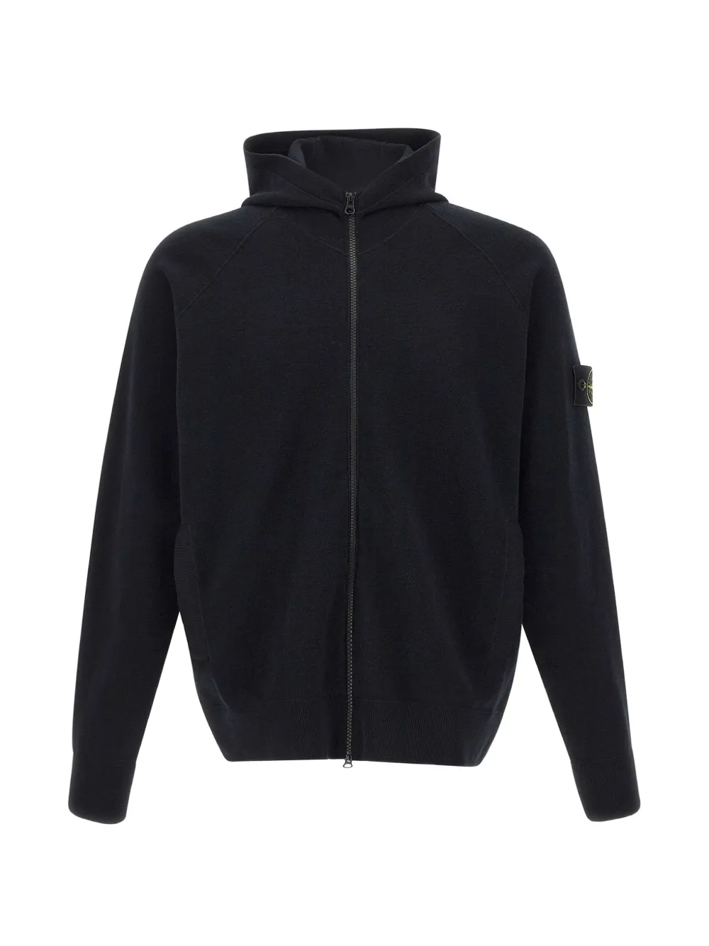 Stone Island zip-up hoodie - Schwarz