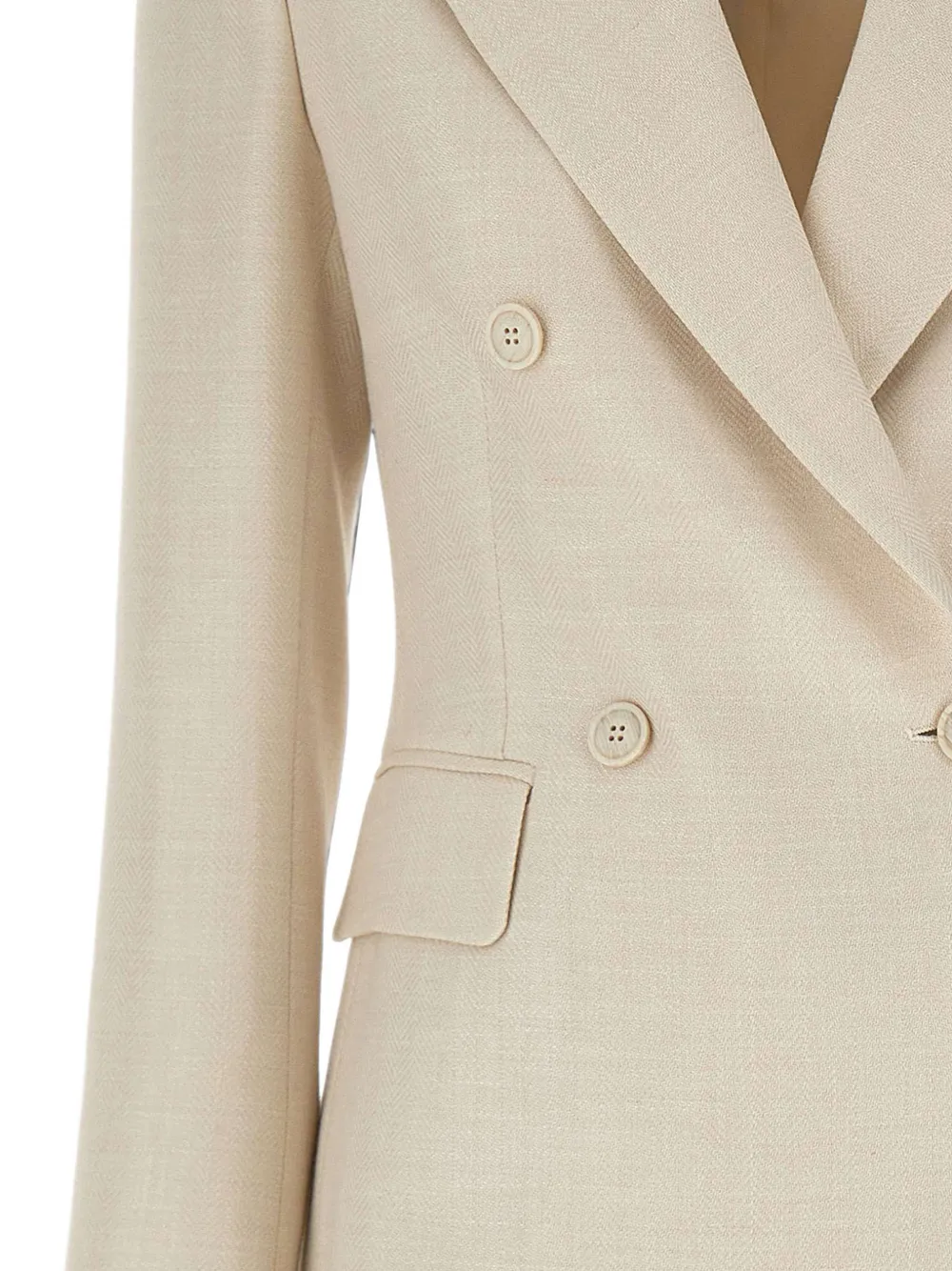 Eleventy Blazer met visgraat patroon Beige