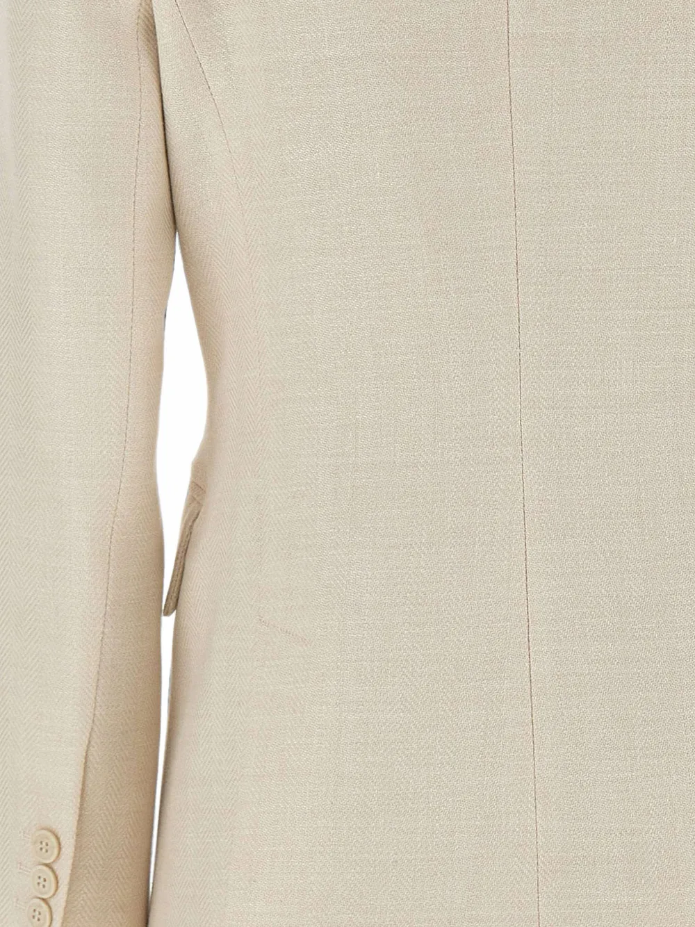 Eleventy Blazer met visgraat patroon Beige