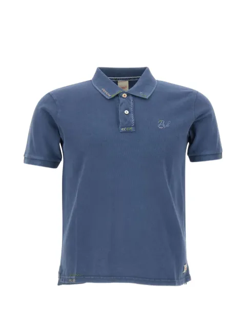 BOB embroidered-logo cotton polo shirt