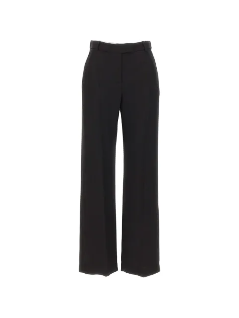 Eleventy pantalones de vestir de seda con pinzas