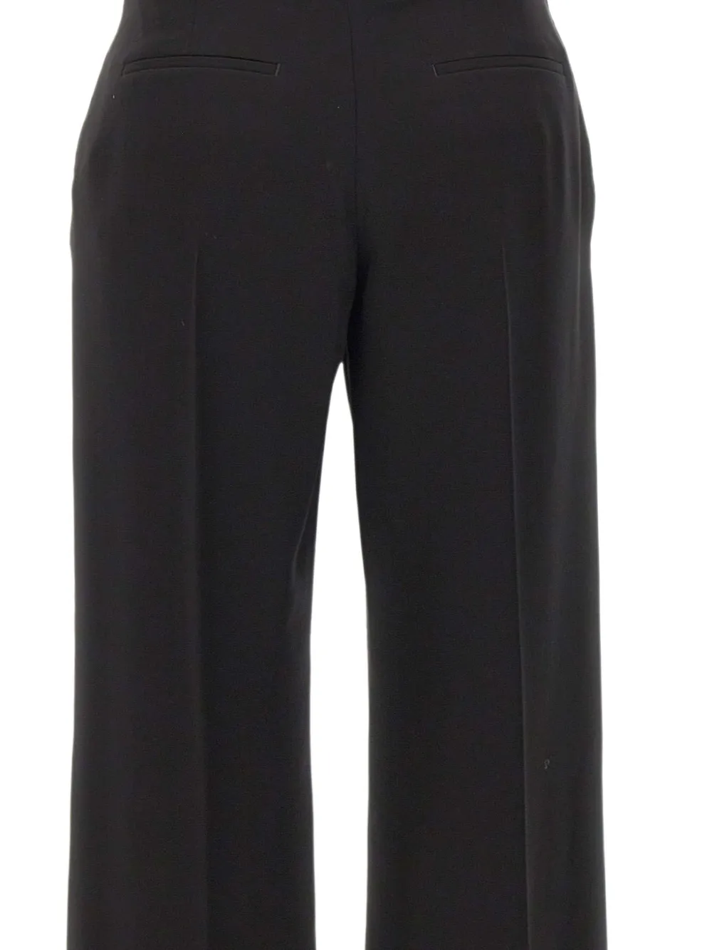 Eleventy pressed-crease silk tailored trousers Zwart