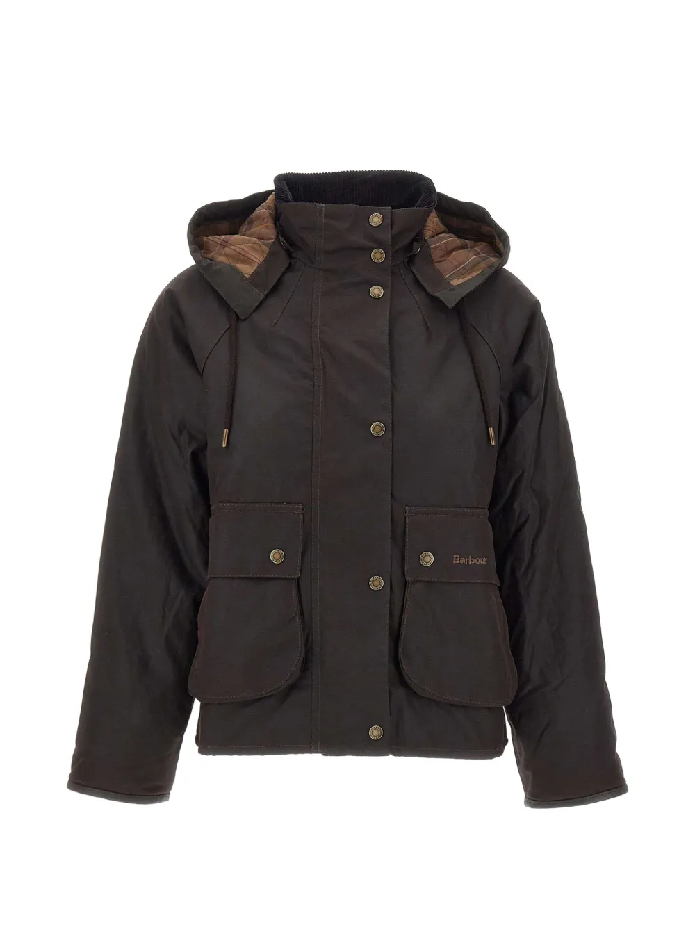 Barbour Georgette waxed jacket - Braun