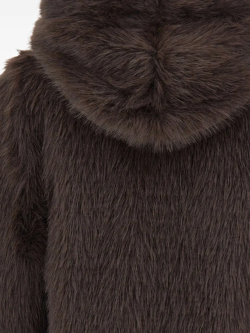 kaos Jas van imitatiebont Bruin