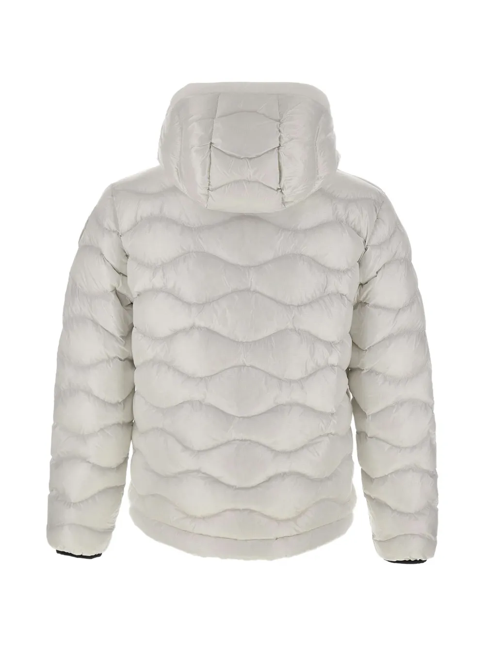Blauer Golfgewatteerd donsjack Wit