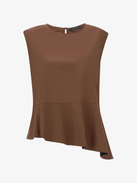 kaos Blusa smanicata asimmetrica
