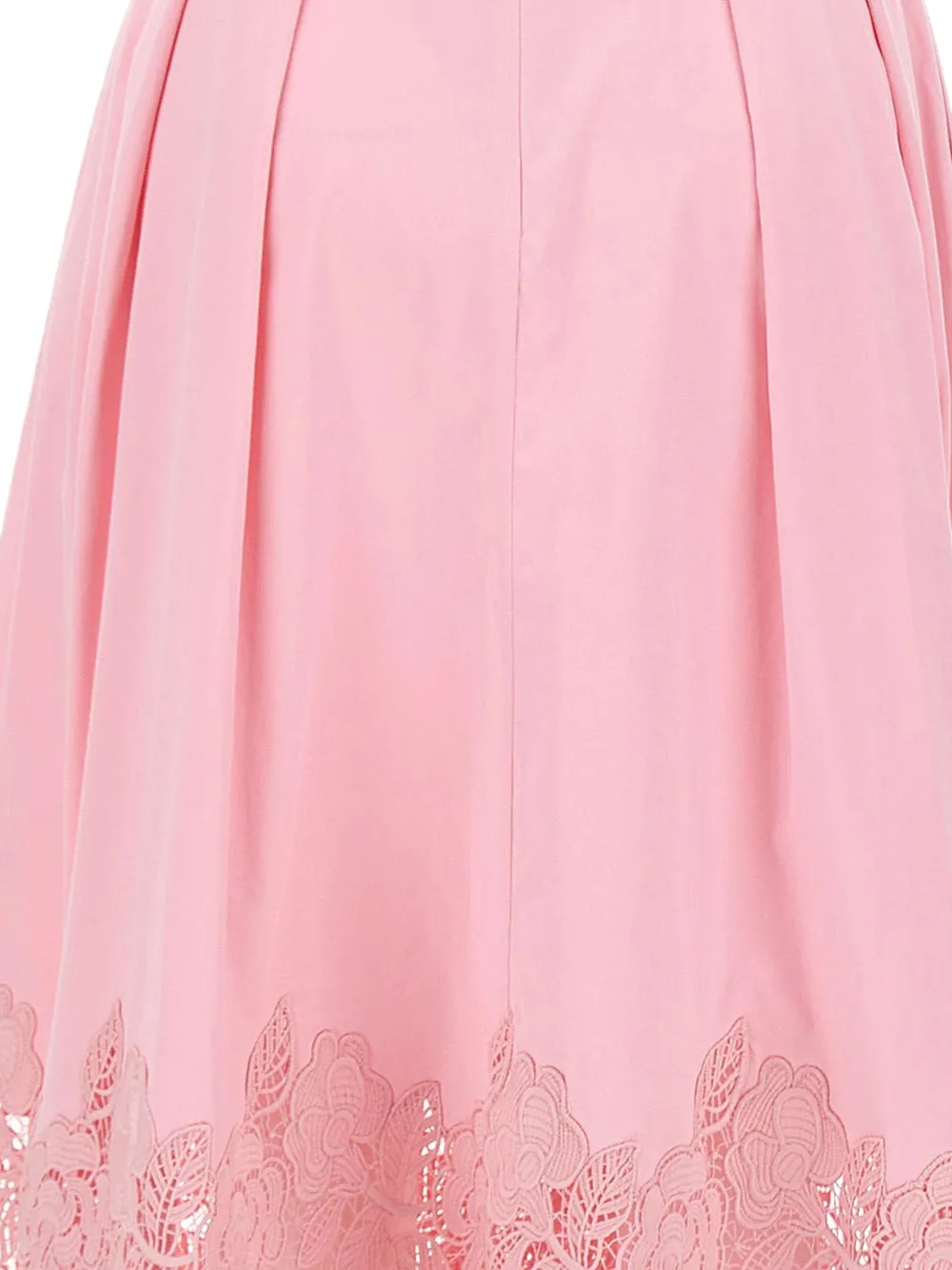Rebecca Vallance Montreux midi-jurk met kant Roze