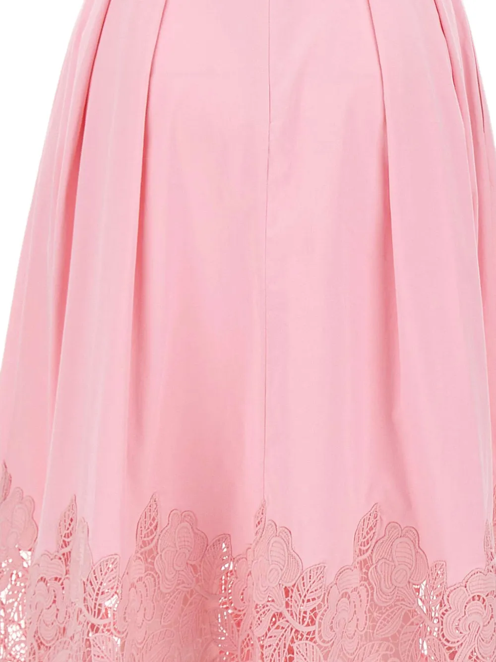 Rebecca Vallance Montreux midi-jurk met kant Roze