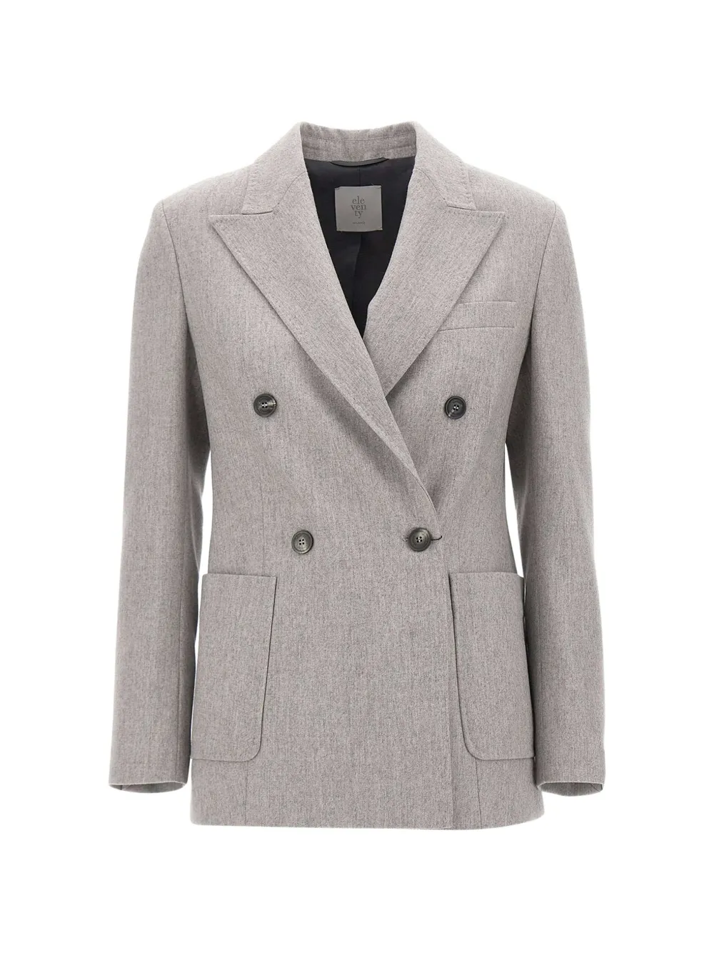 Eleventy double-breasted peak-lapel blazer - Grau
