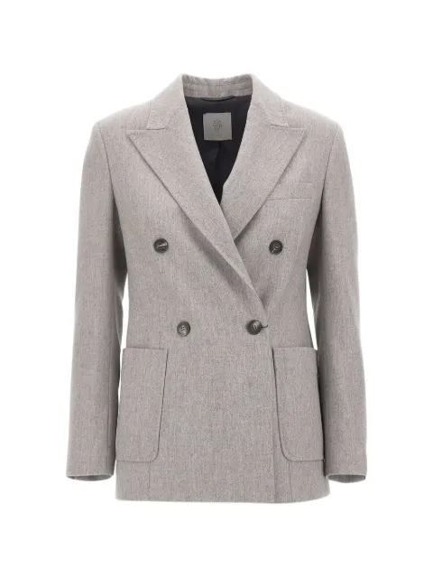 Eleventy double-breasted peak-lapel blazer