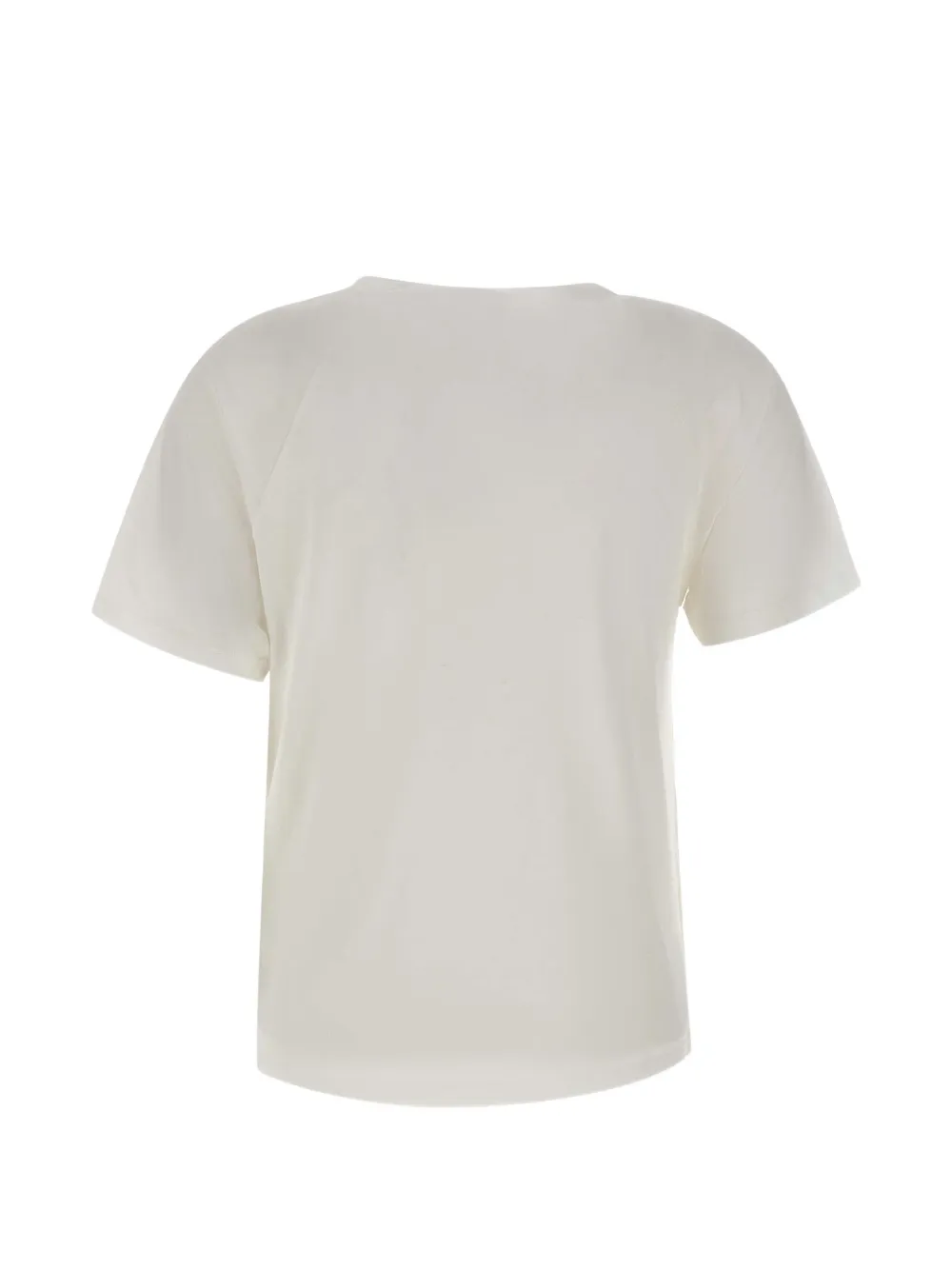 MM6 Maison Margiela distressed-panel T-shirt Wit