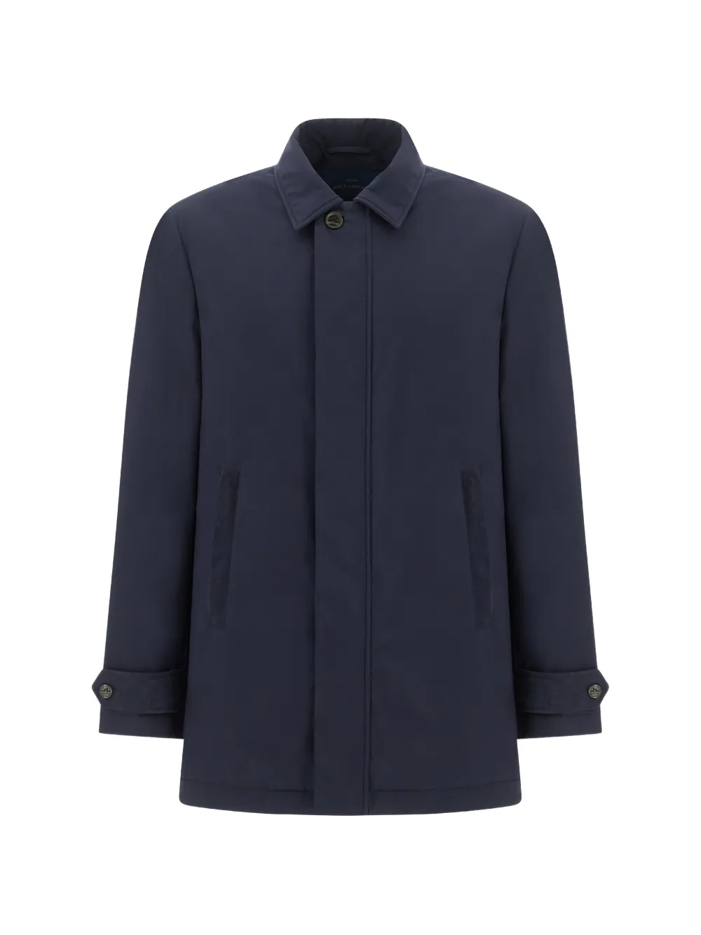 Paul & Shark Typhoon Platinum suede-trim jacket
