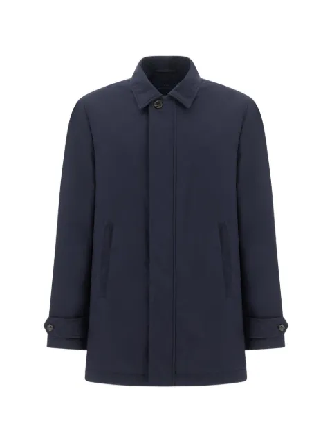 Paul & Shark Typhoon Platinum suede-trim jacket