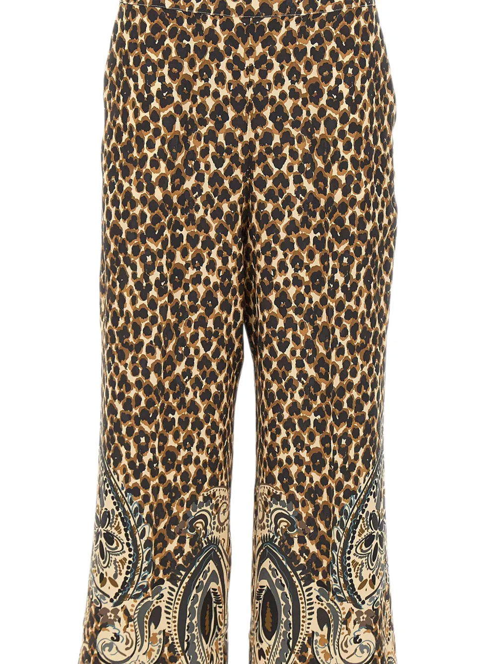 ETRO Broek met luipaardprint Bruin