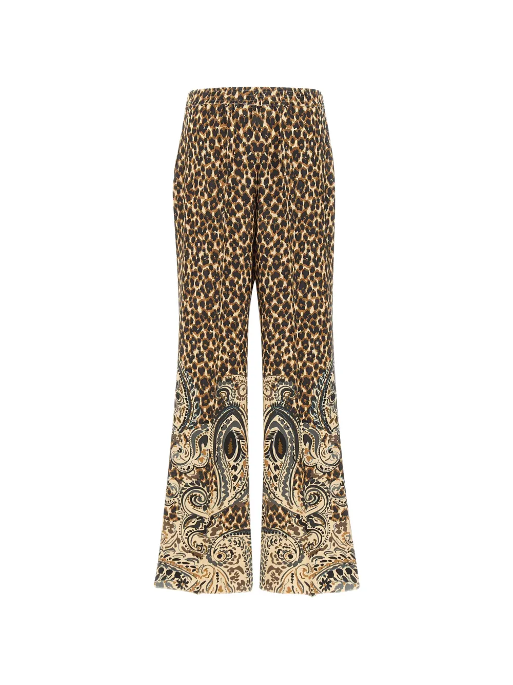 ETRO Broek met luipaardprint Bruin