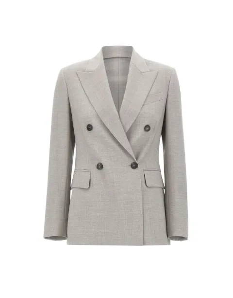 Eleventy double-breasted peak-lapel blazer